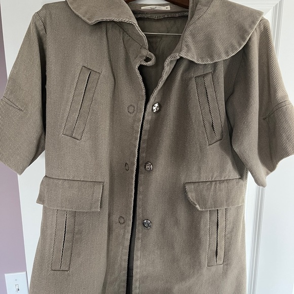 hazel Jackets & Blazers - Hazel vintage-style short sleeve pea coat